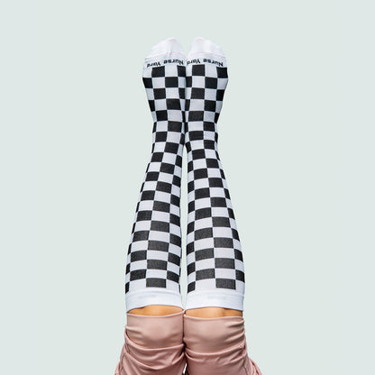 Checkered Compression Socks